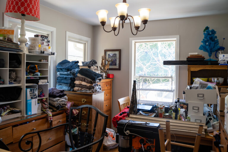 Cluttered room
